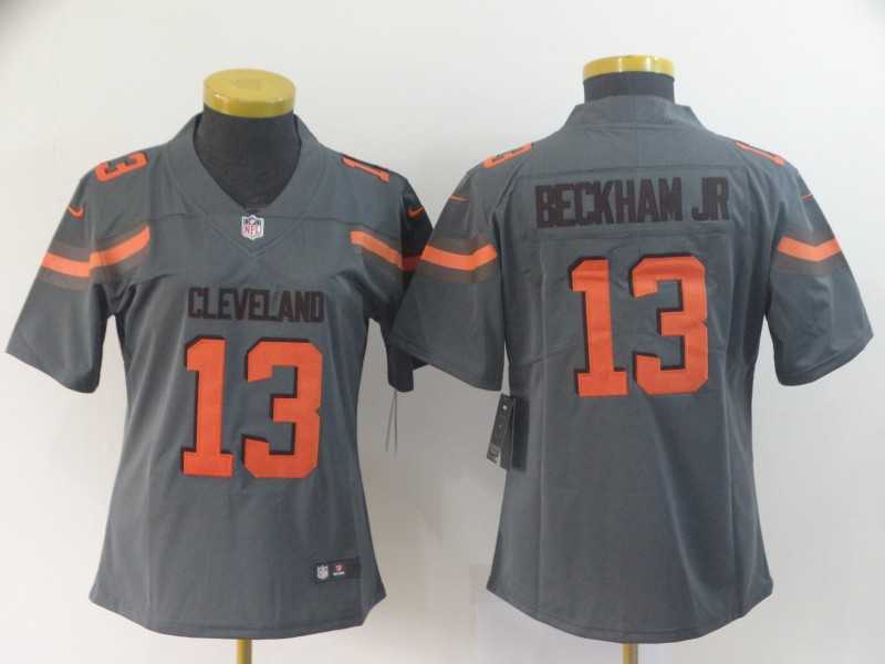 Women Nike Browns 13 Odell Beckham Jr Gray Inverted Legend Limited Jersey,We sell and wholesale Women Nike Browns 13 Odell Beckham Jr Gray Inverted Legend Limited Jersey on line form chian!